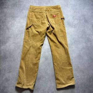Dickies Carpenter Pants Women 32x31 Tan Corduroy Y2K Skater Utility